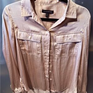 Banana Republic Light Pink Silk Blouse